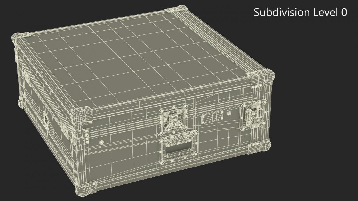 Studio Rack Flight Case 17x48x48cm 3D model