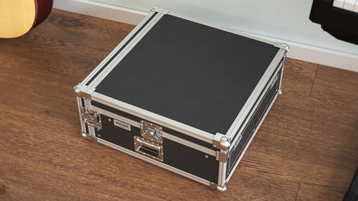 Studio Rack Flight Case 17x48x48cm 3D model