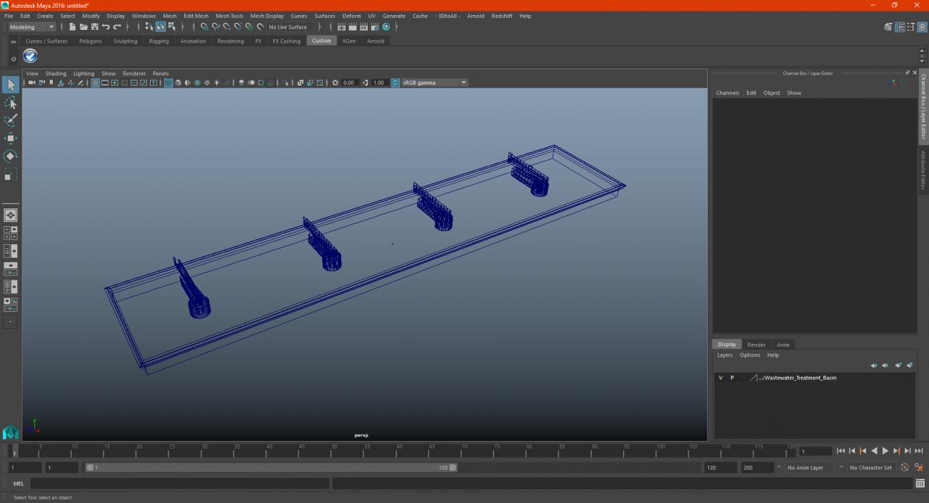 3D Wastewater Treatment Basin