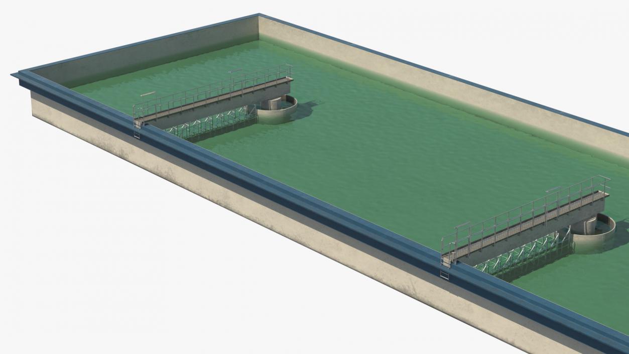 3D Wastewater Treatment Basin