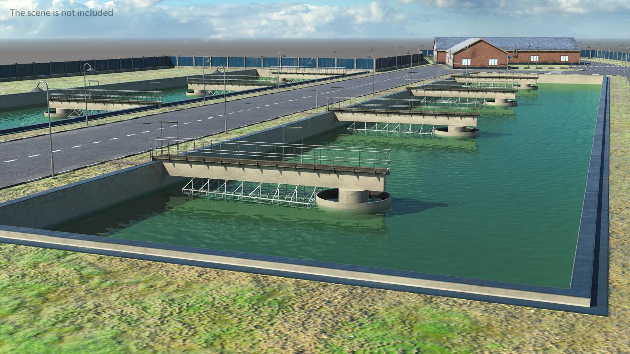 3D Wastewater Treatment Basin