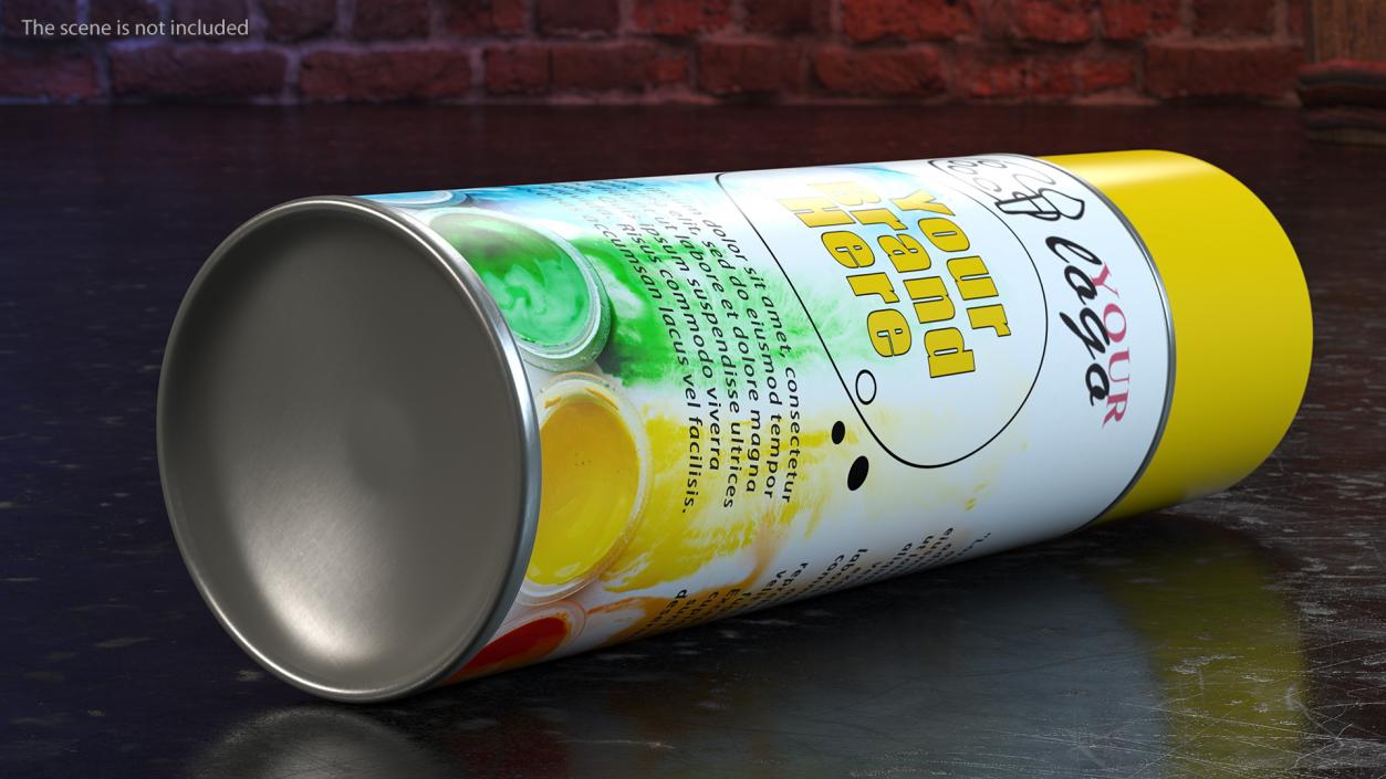 3D Aerosol Cans Mock up Collection