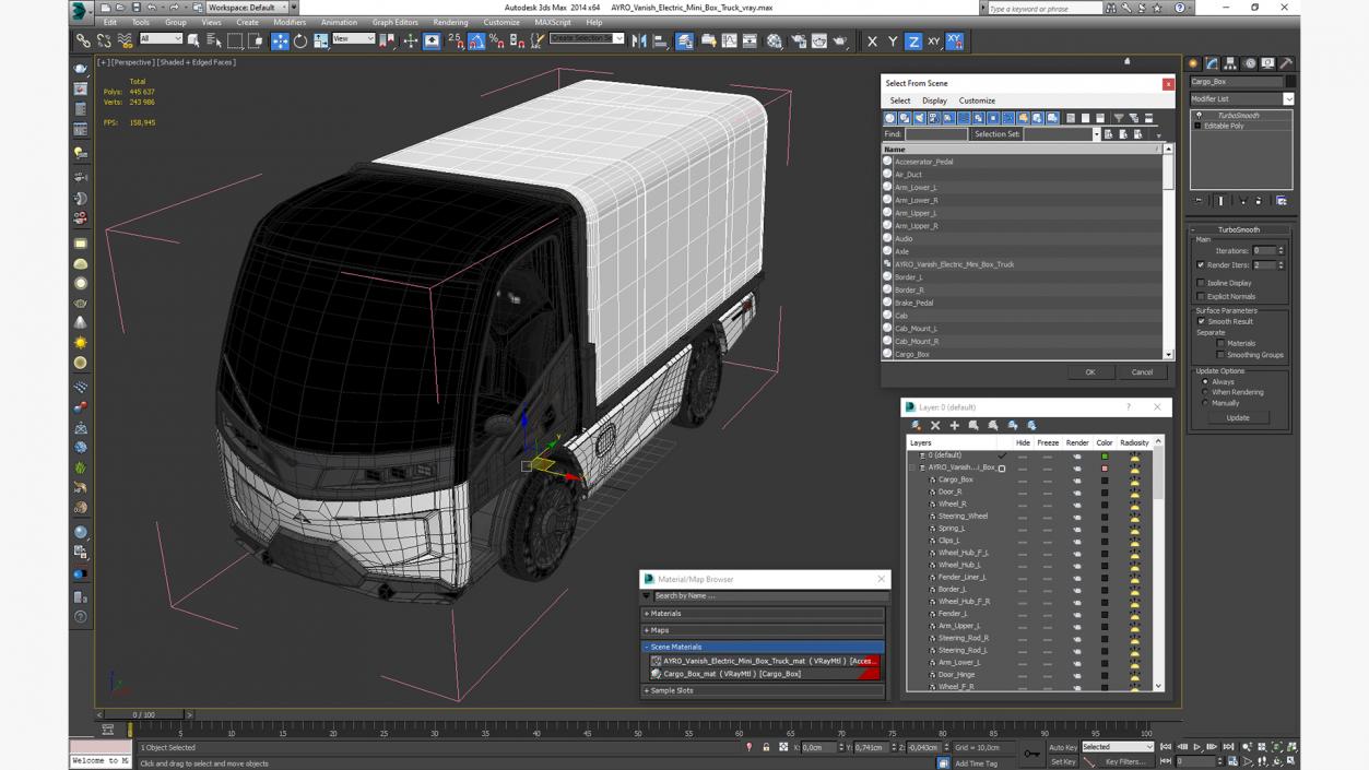 3D model AYRO Vanish Electric Mini Box Truck