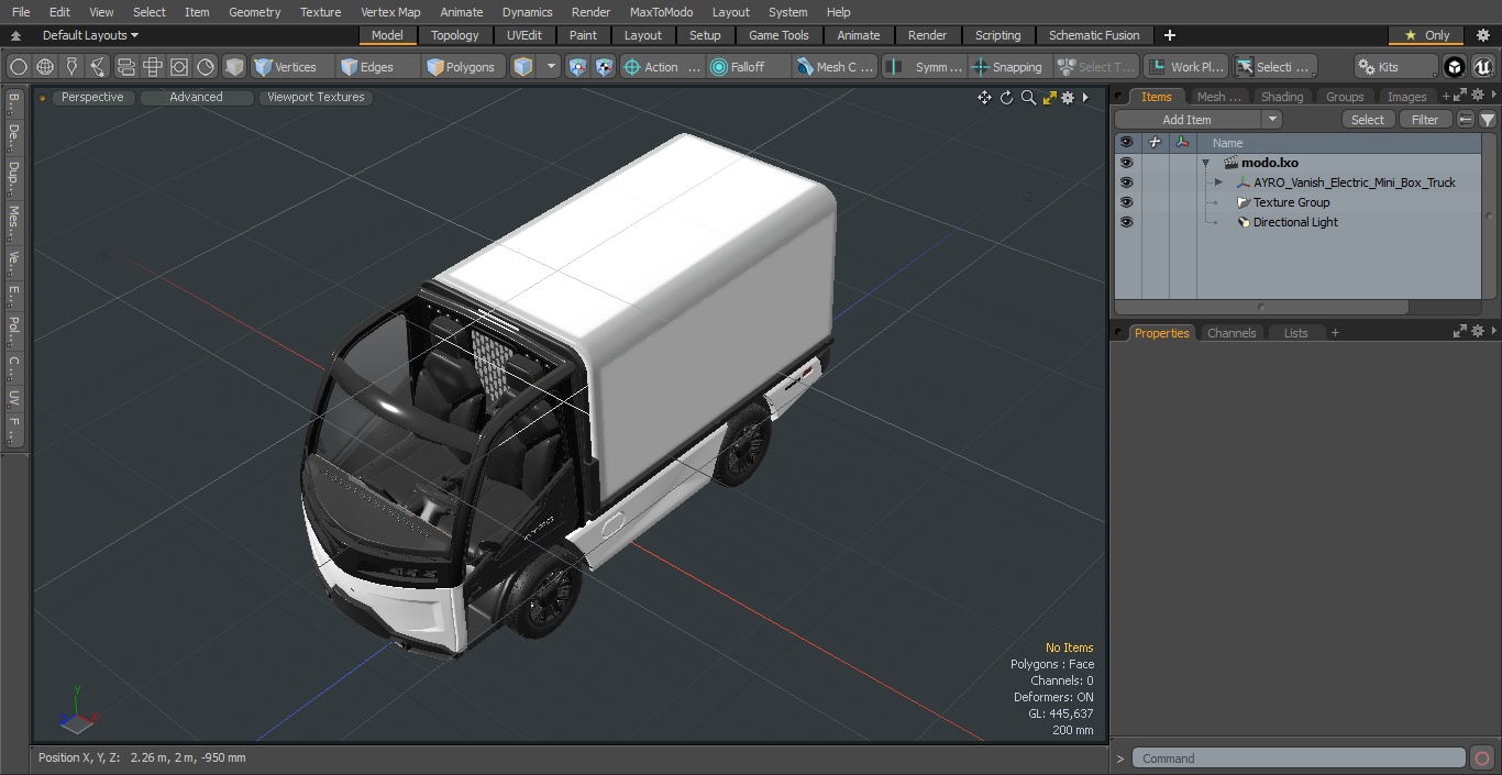 3D model AYRO Vanish Electric Mini Box Truck