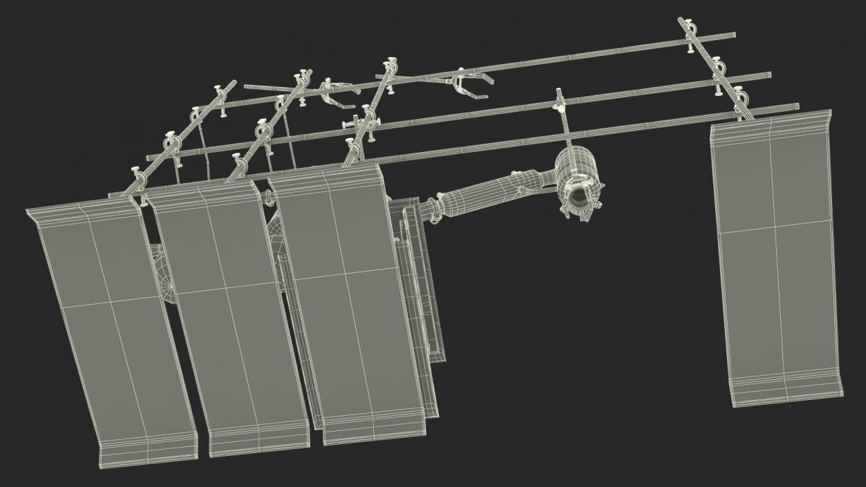 3D Distilling Stand with Flasks model