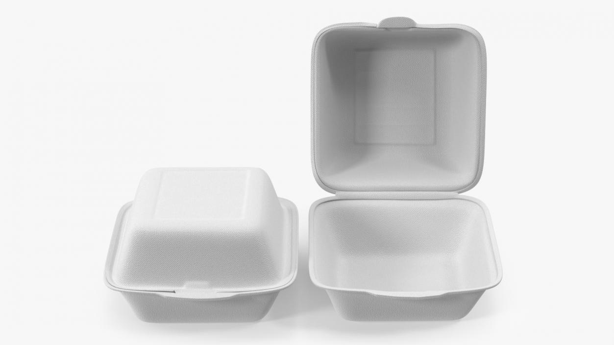 Food Box Square Set 3D model