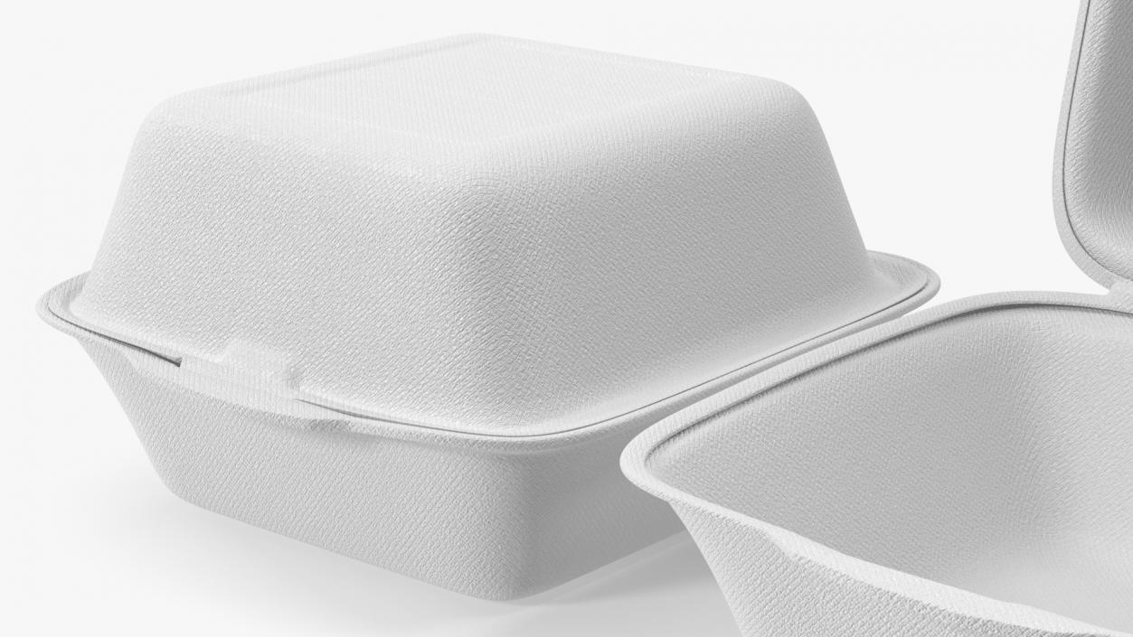 Food Box Square Set 3D model