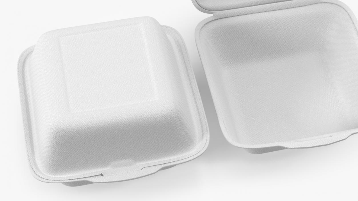 Food Box Square Set 3D model