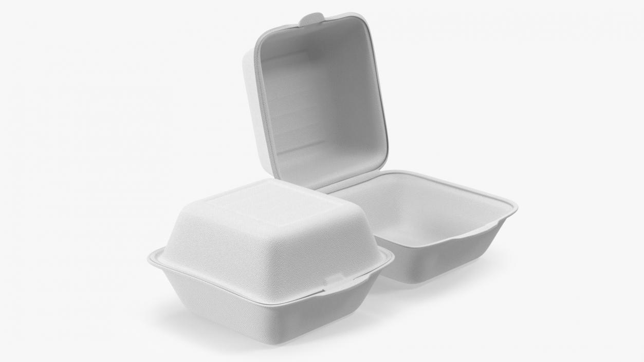 Food Box Square Set 3D model