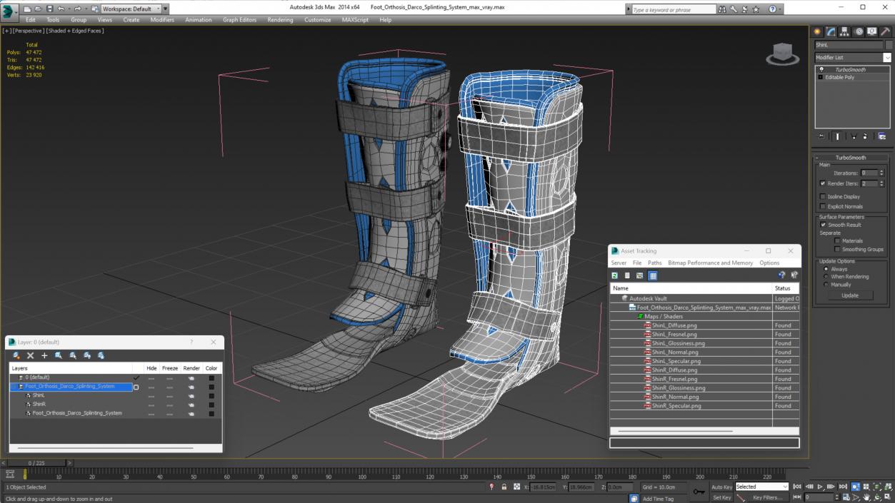 3D Foot Orthosis Darco Splinting System