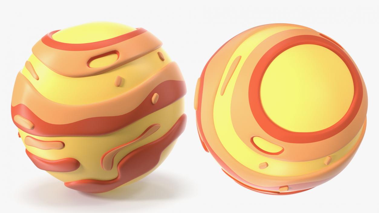 3D Cartoon Planets Collection 2 model