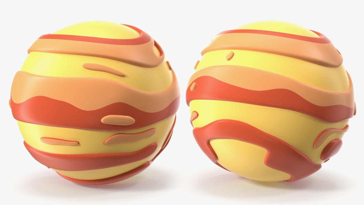 3D Cartoon Planets Collection 2 model