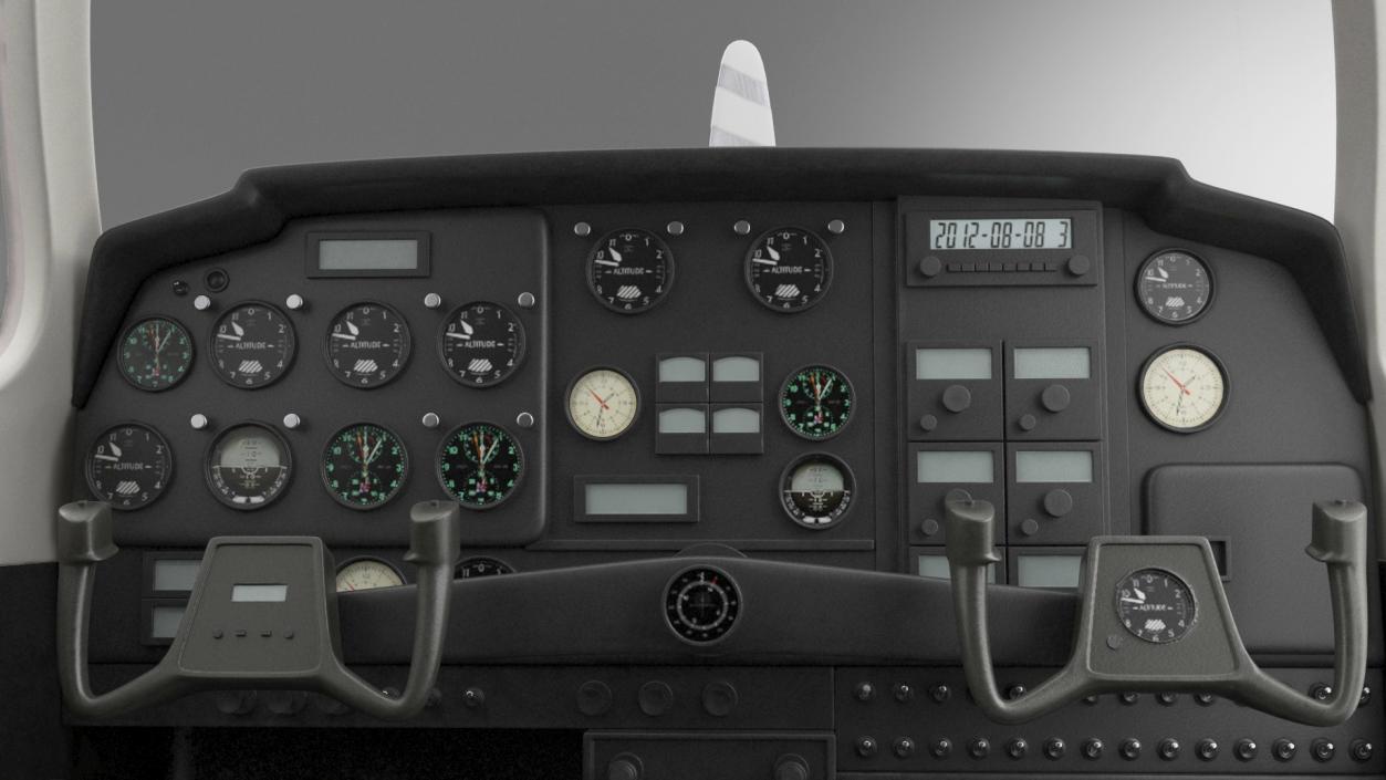 3D Flying Beechcraft Bonanza Plane