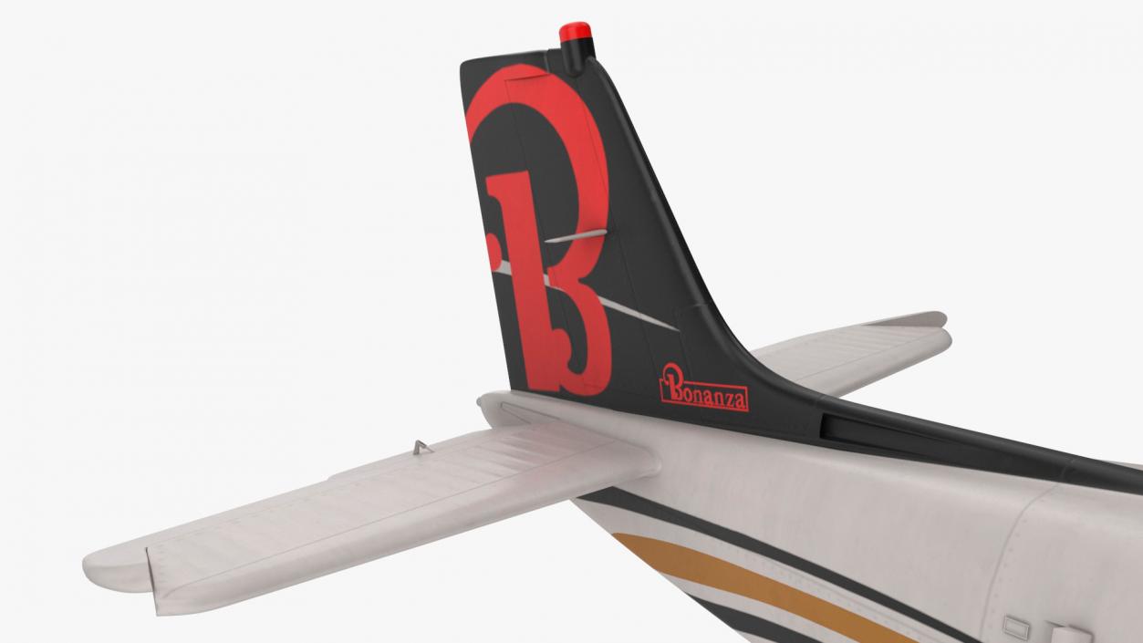 3D Flying Beechcraft Bonanza Plane