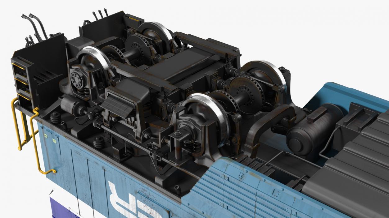 3D model Coaster F59PHI Locomotive