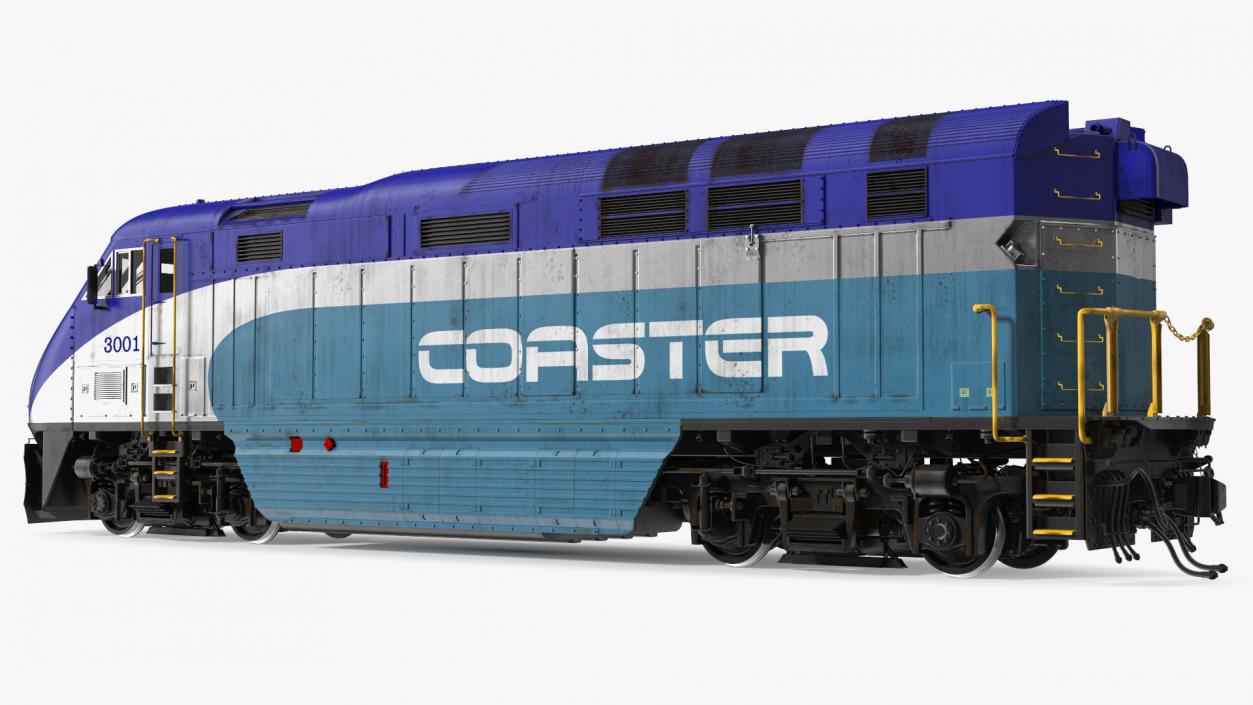 3D model Coaster F59PHI Locomotive