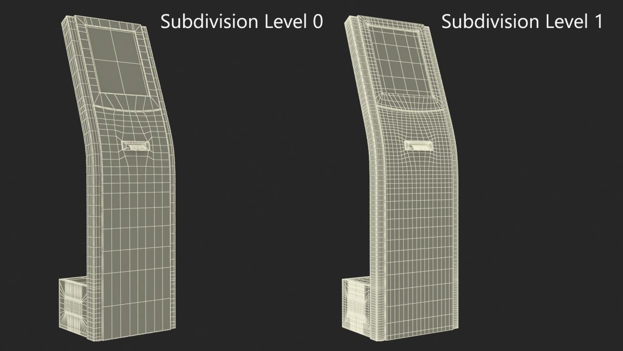 3D Electronic Queue Device Blue model