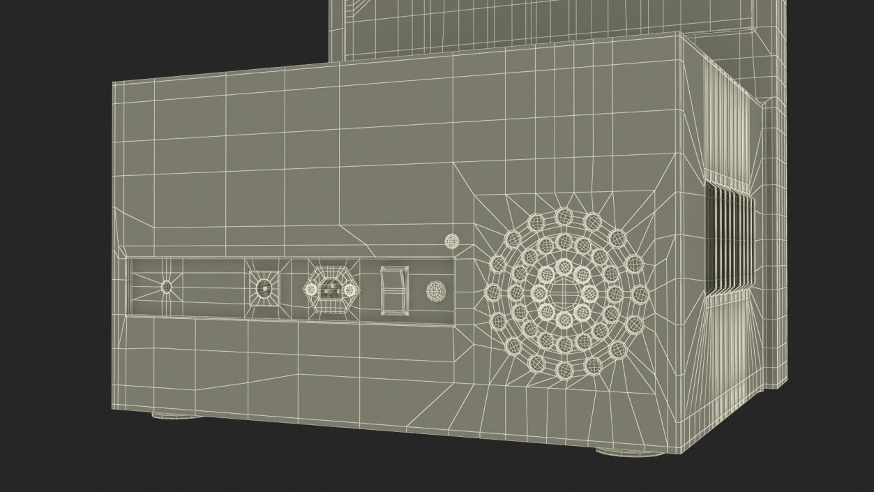 3D Electronic Queue Device Blue model