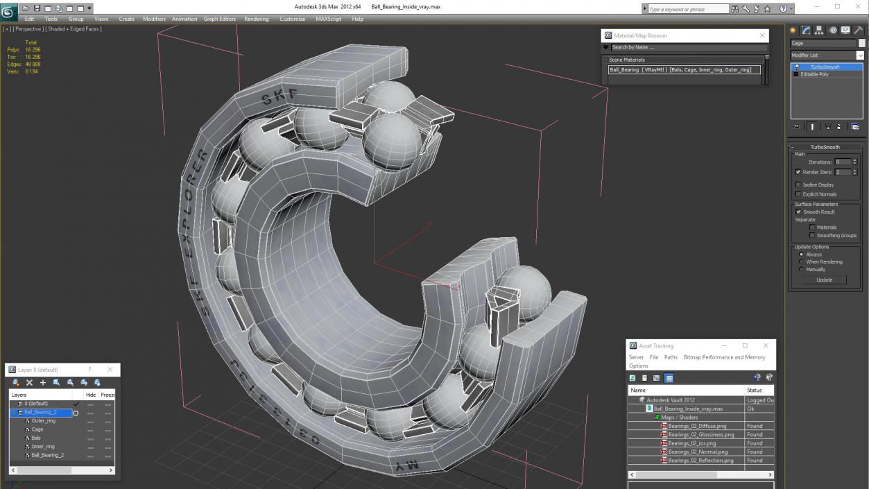 Ball Bearing Inside 3D model