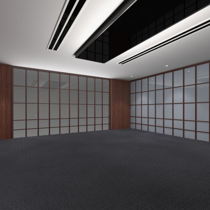 Empty Large Meeting Room 3D model