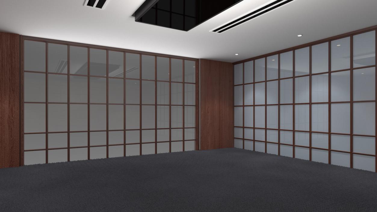 Empty Large Meeting Room 3D model