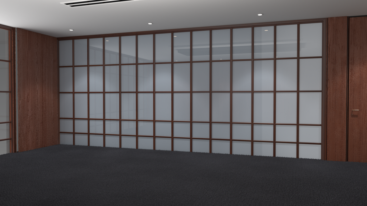 Empty Large Meeting Room 3D model