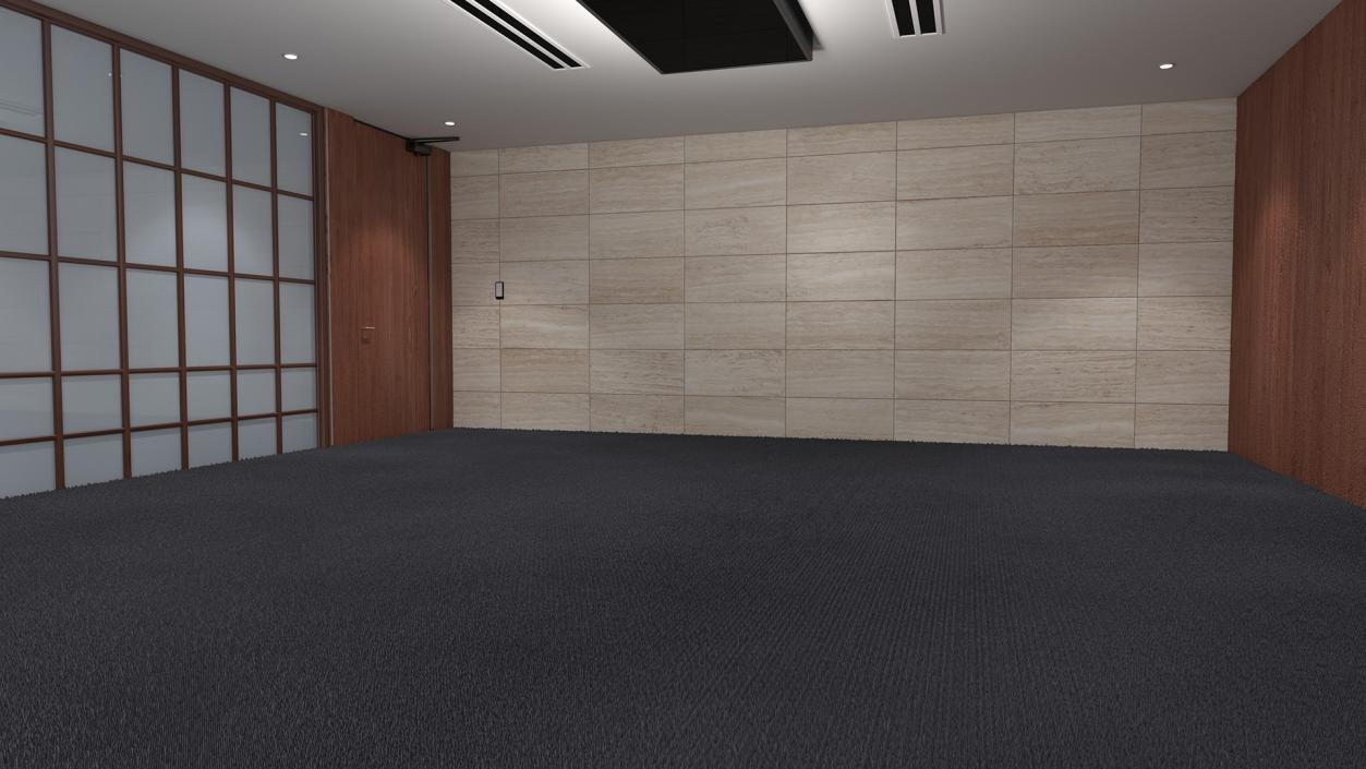 Empty Large Meeting Room 3D model