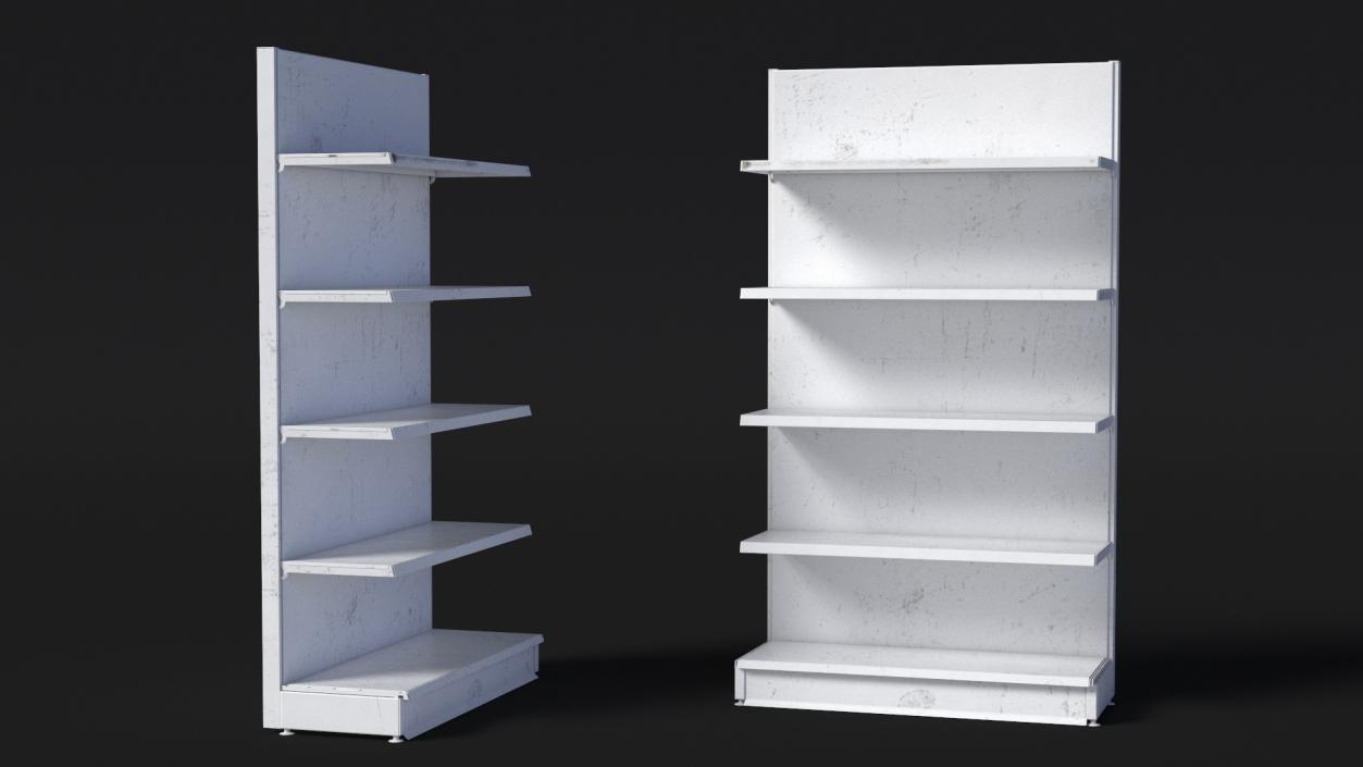 3D Shelves Store model