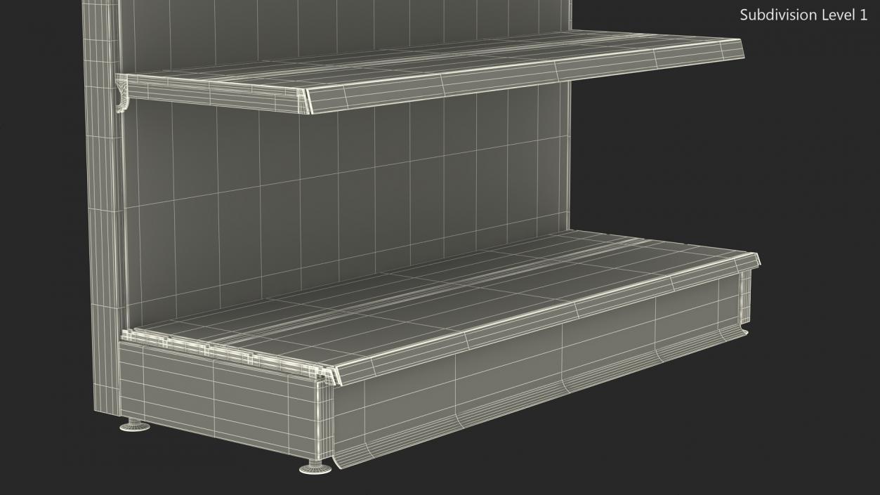 3D Shelves Store model