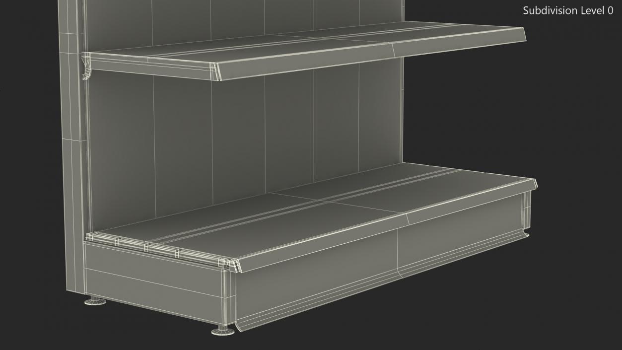 3D Shelves Store model