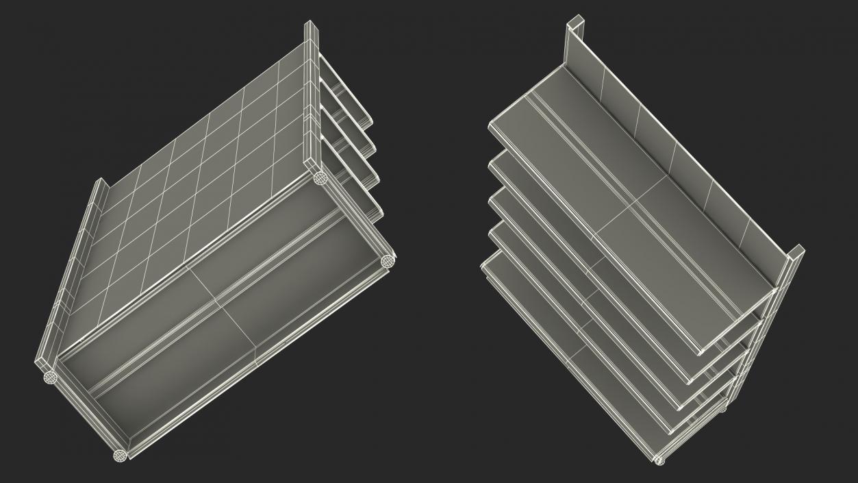 3D Shelves Store model