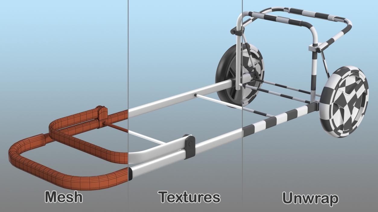 Luggage Carts Collection 3D model