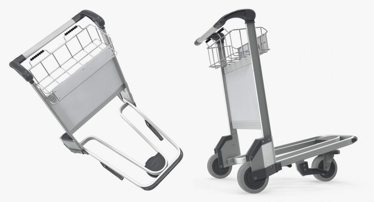 Luggage Carts Collection 3D model