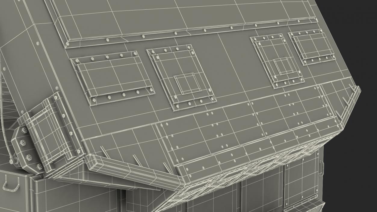 3D S300 Desert Radar Flap Lid B model