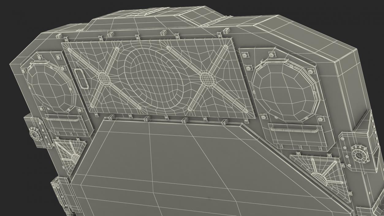 3D S300 Desert Radar Flap Lid B model