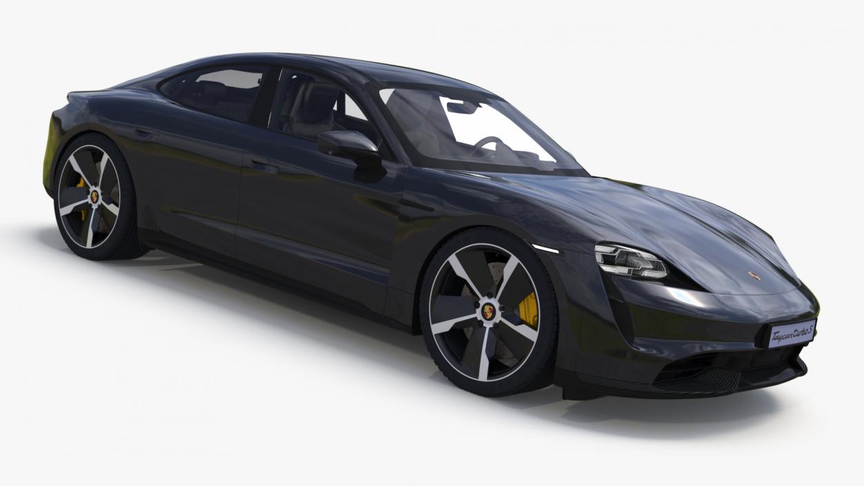 Porsche Taycan Turbo S Jet Black 3D