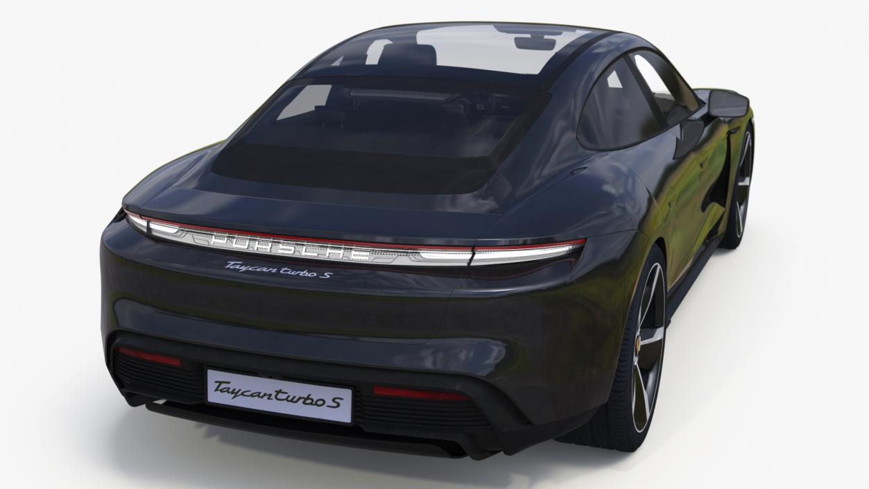 Porsche Taycan Turbo S Jet Black 3D