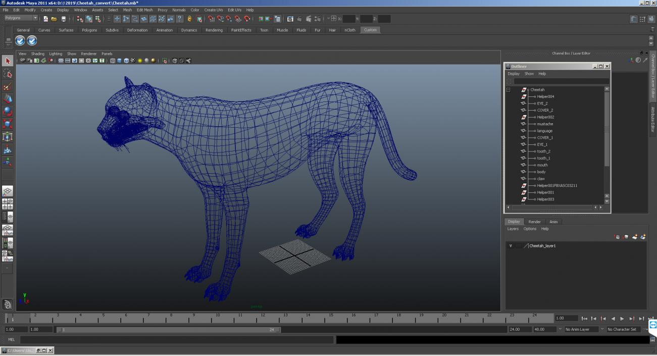 Cheetah 3D model