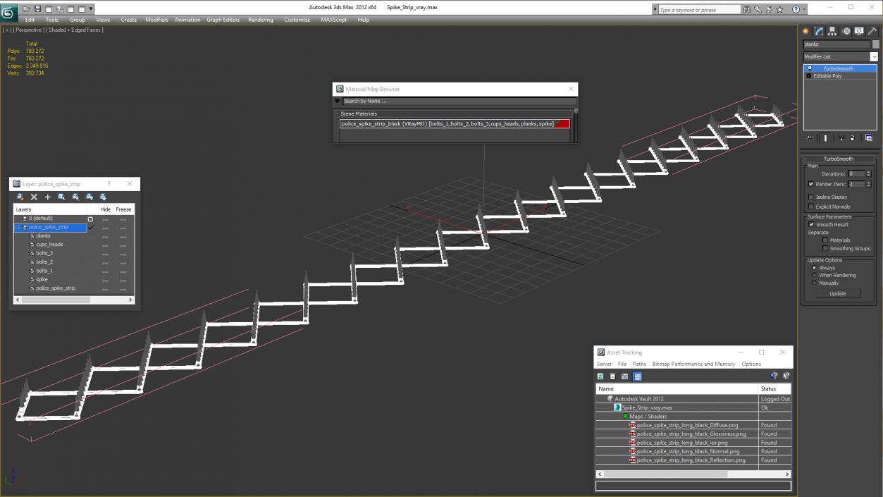 3D Spike Strip