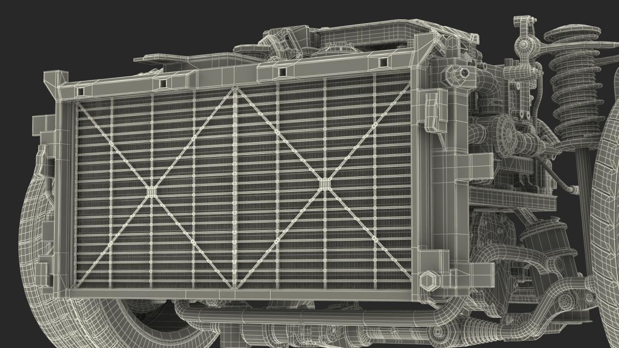 3D Toyota Mirai Fuelcell Electric Motor