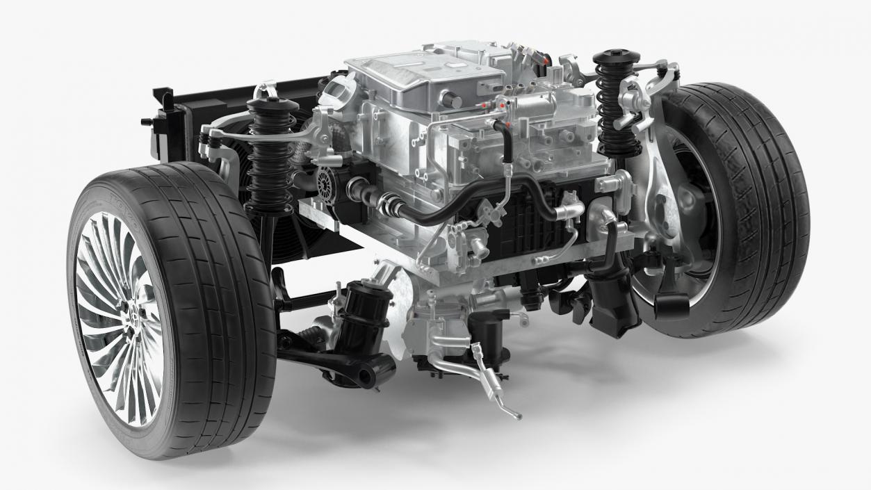 3D Toyota Mirai Fuelcell Electric Motor