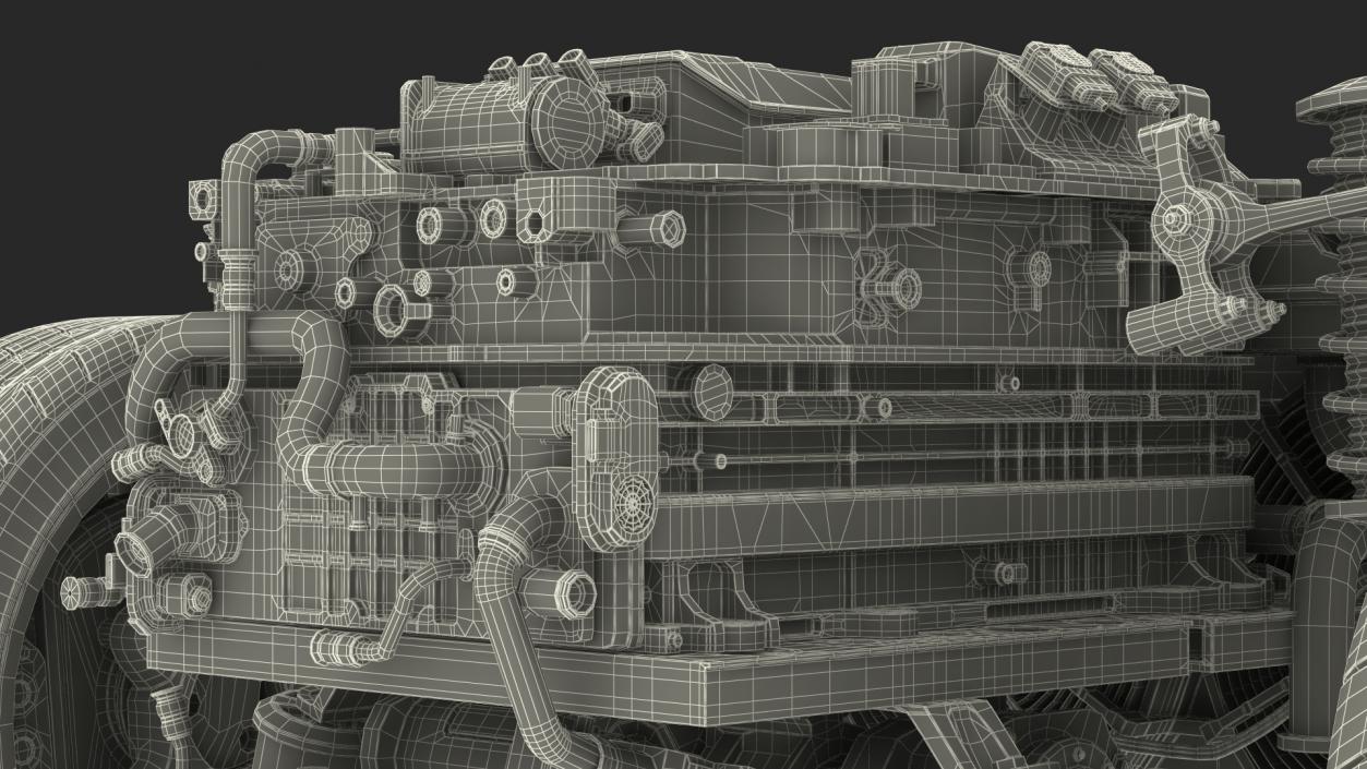 3D Toyota Mirai Fuelcell Electric Motor