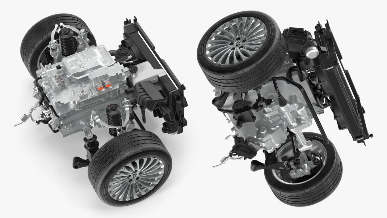 3D Toyota Mirai Fuelcell Electric Motor