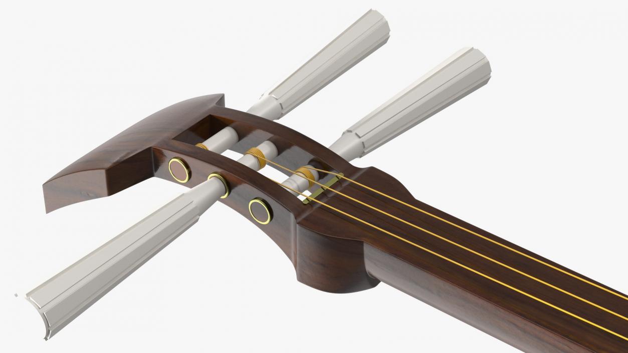 Shamisen White 3D model