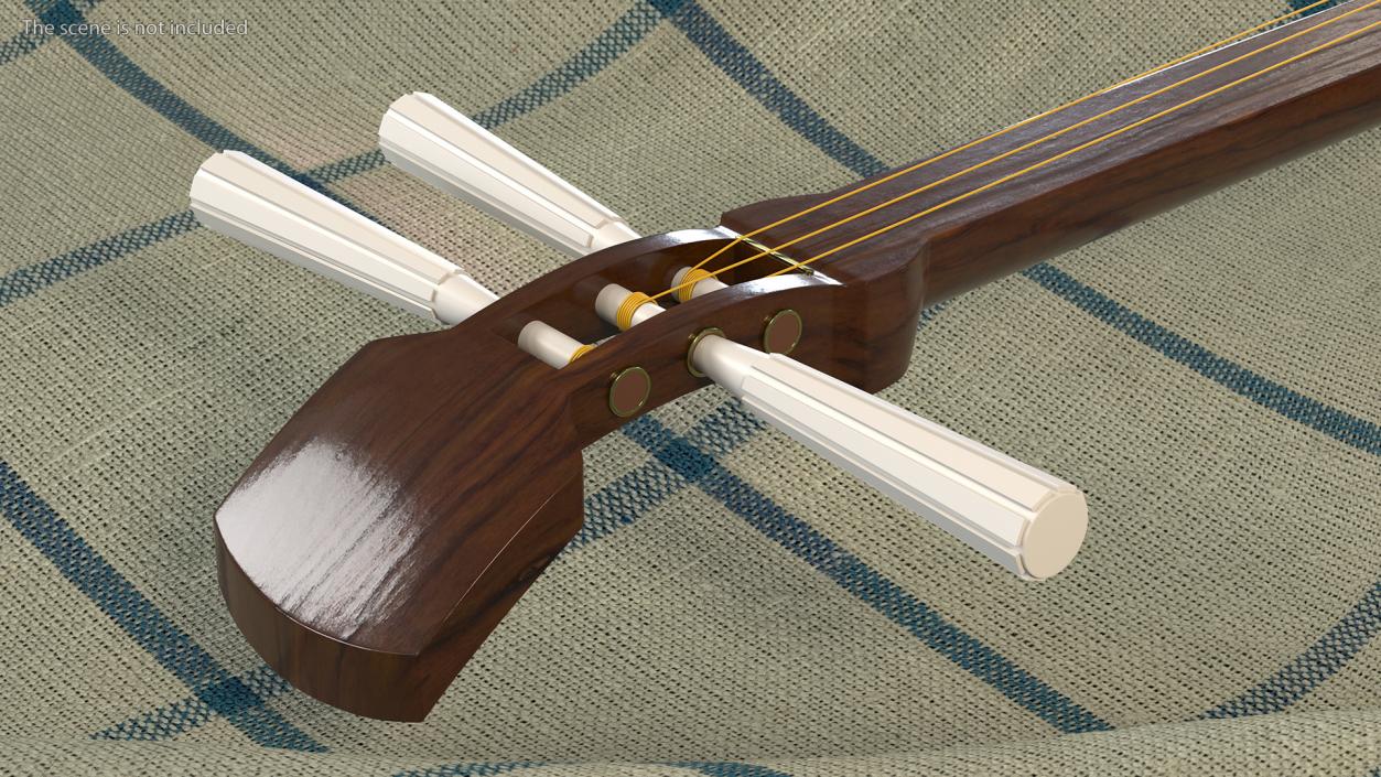 Shamisen White 3D model