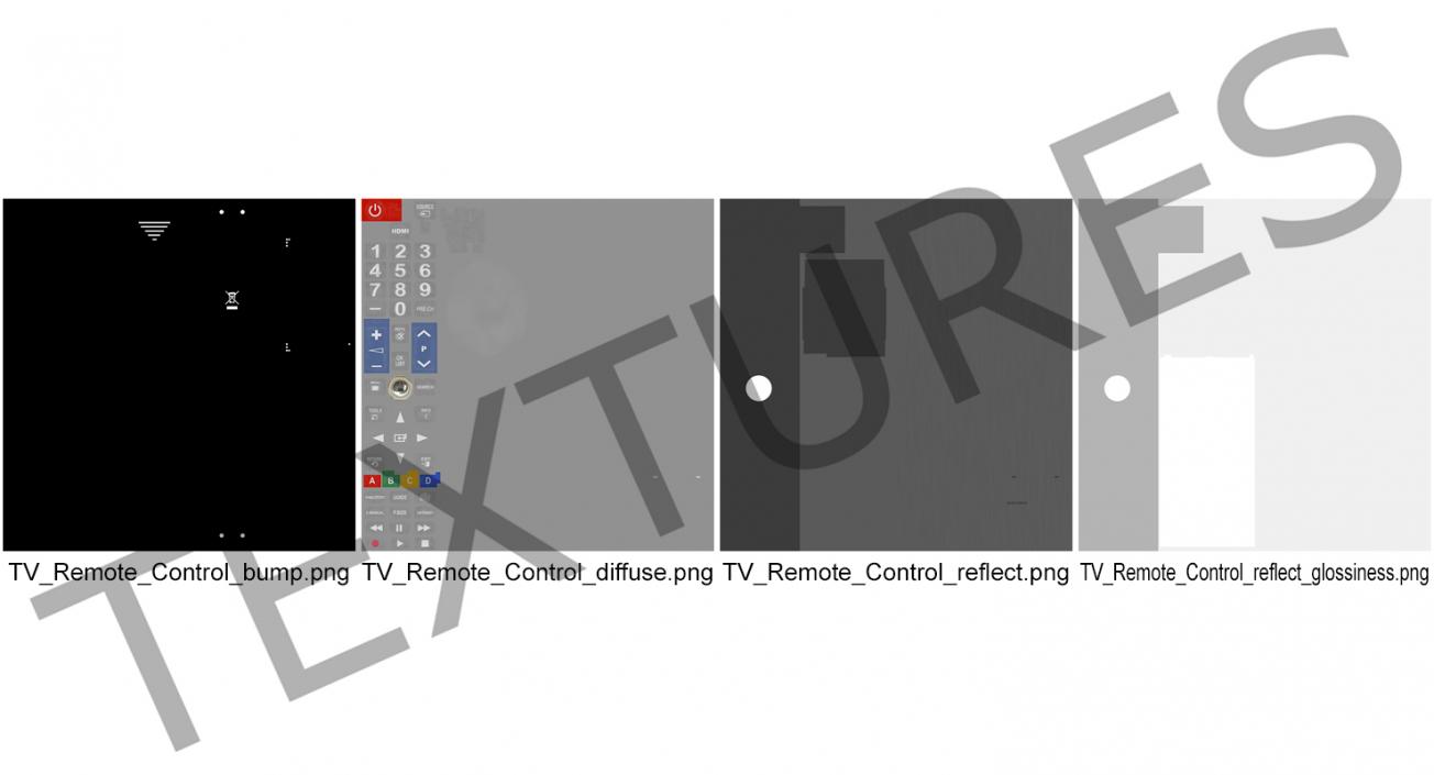 3D model TV Remote Control Generic