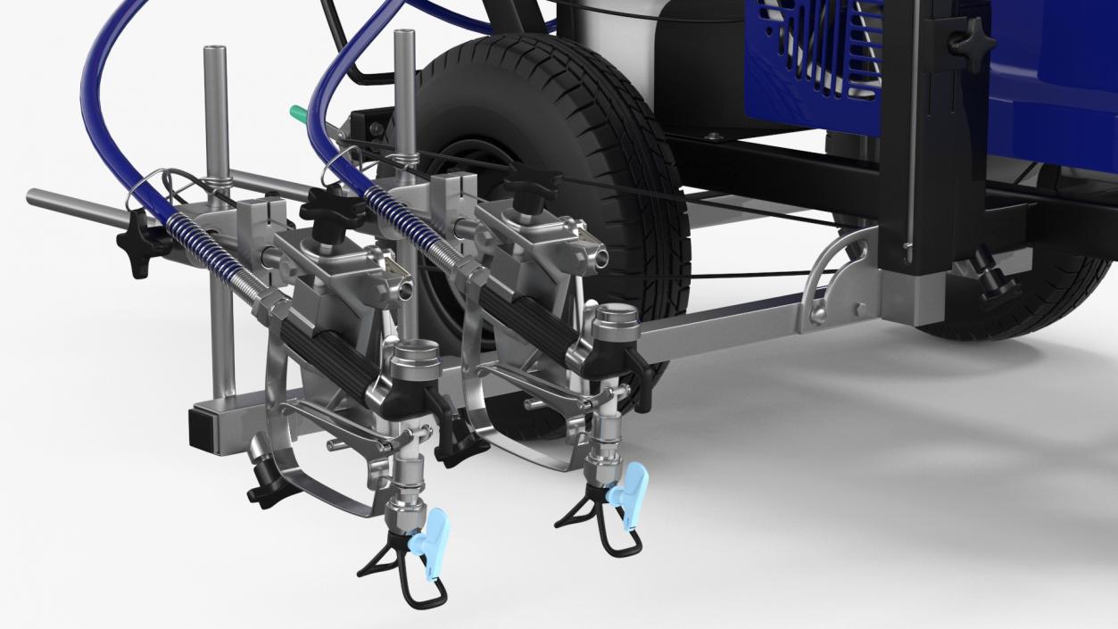 3D Cold Paint Road Marking Machine Rigged model