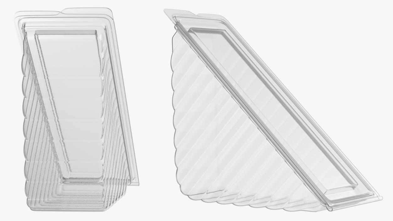 Triangle Sandwich Container 3D