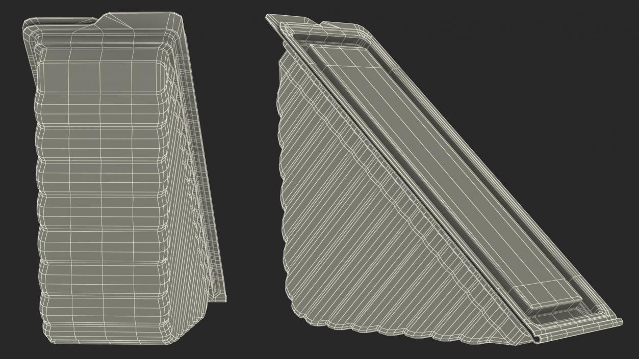 Triangle Sandwich Container 3D