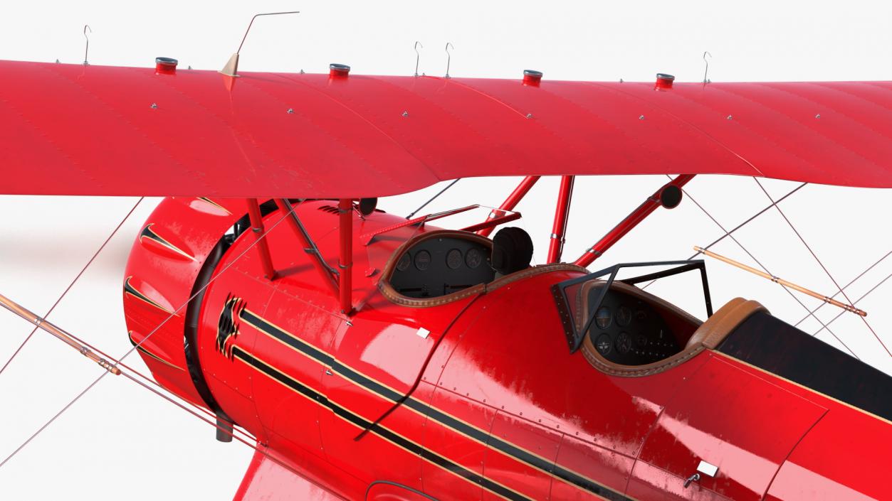 3D Spirit of 30A Coastal Biplane YMF-5 Piloted model